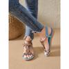 Women's Low Top Open Toe Sandals Student Women's Summer Simple Beach Shoes