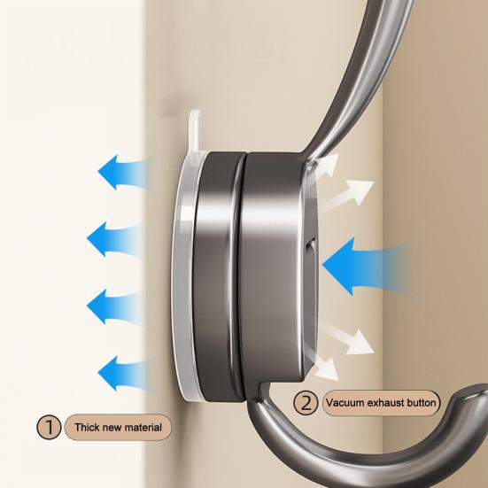 4 Stück Heavy Duty Saugnapfhaken Wasserdichte Push-to-Lock Aufhängehaken 360°