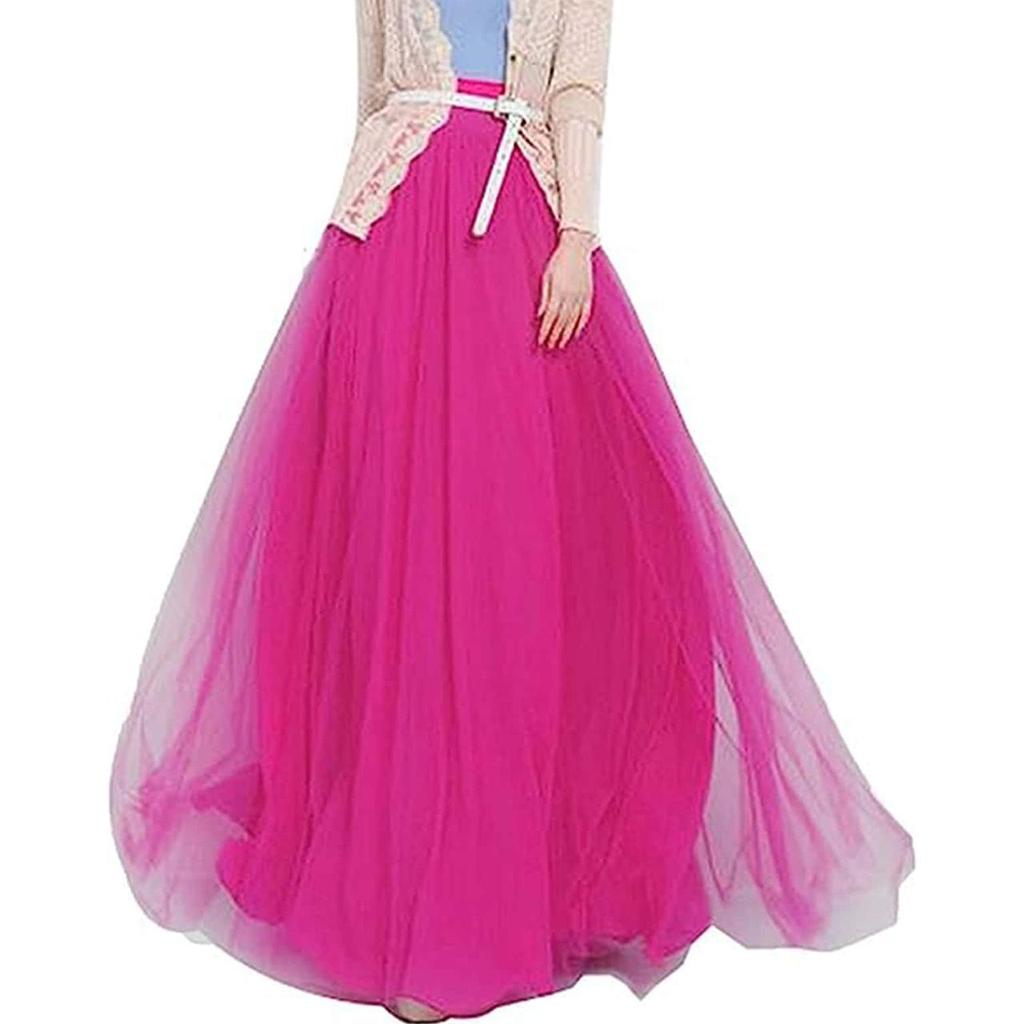 Elegant Cross-Border Women's Layered Tulle Skirt with Bow Belt for Weddings and Parties
