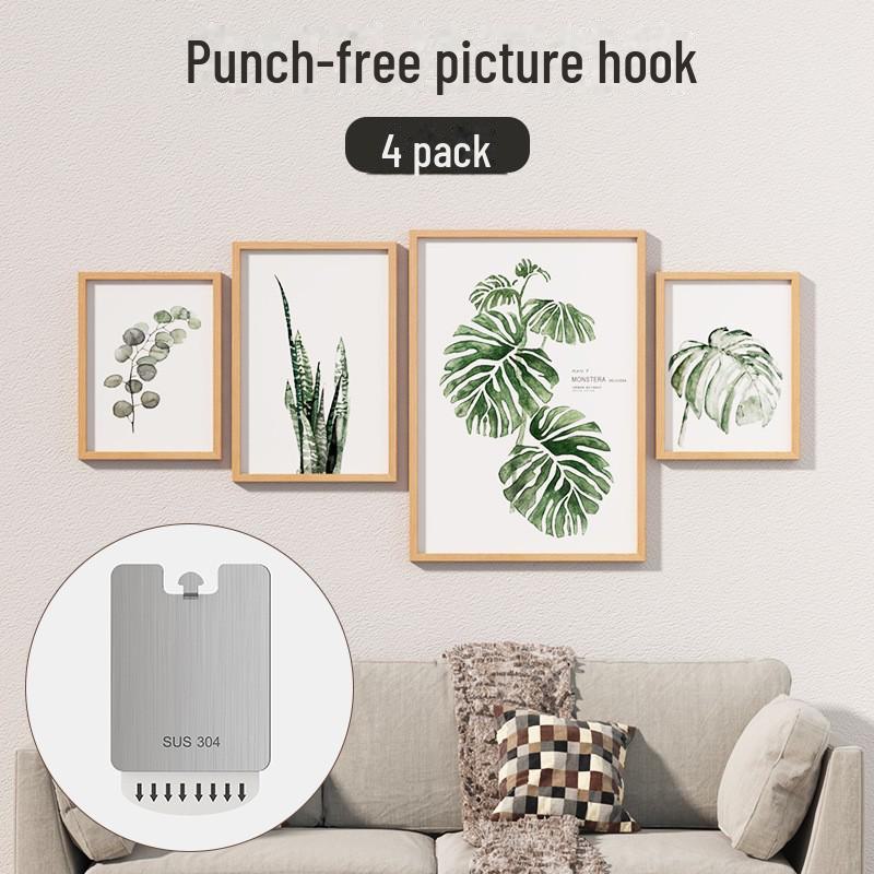 Spårlös väggkrok för foton och målningar