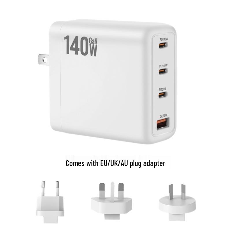 140W Gallium Nitride PD3.1 Multi-port Fast Charger for Laptops & Phones