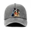Funny Cartoon Border Collie Dog Print Baseball Cap Adult Unisex Casual Cotton Adjustable Sports Hat