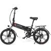 SAMEBIKE 20LVXD30-II Electric Bike 20" Folding Electric Moped Bike 350W Motor 48V 10Ah Battery