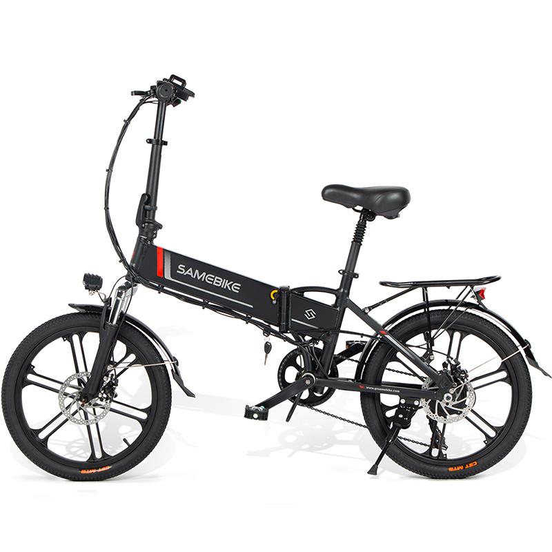 SAMEBIKE 20LVXD30-II Electric Bike 20" Folding Electric Moped Bike 350W Motor 48V 10Ah Battery