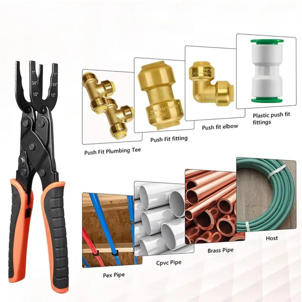 Push-to-Connect Demontagewerkzeug Trennzange Werkzeug für 1/2", 3/4", 1" Steckverbinder Sanitärwerkzeuge zum Entfernen PEX PVC Kupferrohr