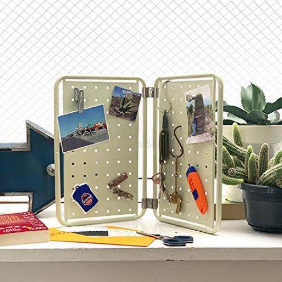 Dalton Mini Pegboard Ivory Tabletop Size Keychain Box 120-363