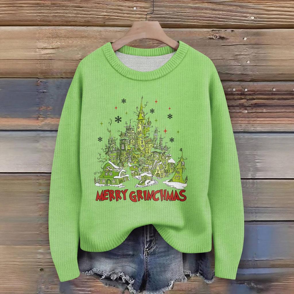 Women's Fashion Casual Long Sleeve Neck Sweater Pullover Top