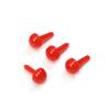 100 Stück 3mm/4mm/5mm/6mm Kunststoff Mini Schwarz/Rot Sicherheits-Rundnasen für Puppen für Teddyhunde Stofftiere DIY Puppen Tiere Plüschpuppen Augen