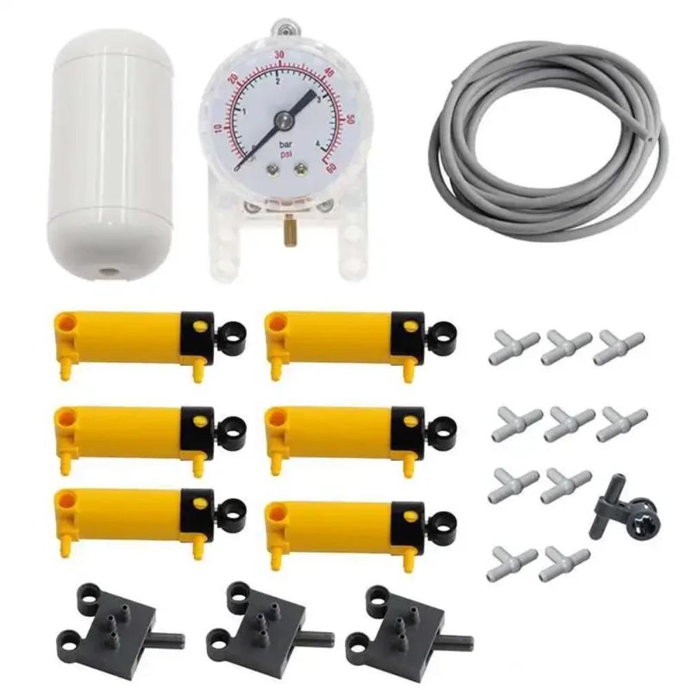 MOC Technical Hose Air Pump Tank Push Rod Putter Switch Piston Compatible With legoeds Pneumatic Parts 9641 42043 47225 61904