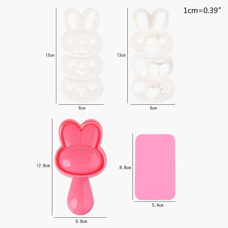 Cute Animal Shaped Rice Ball Mold Onigiris Mold Sushi Molds Rice Ball Maker Sushi Moulds for Lunch Bento Box Accessories