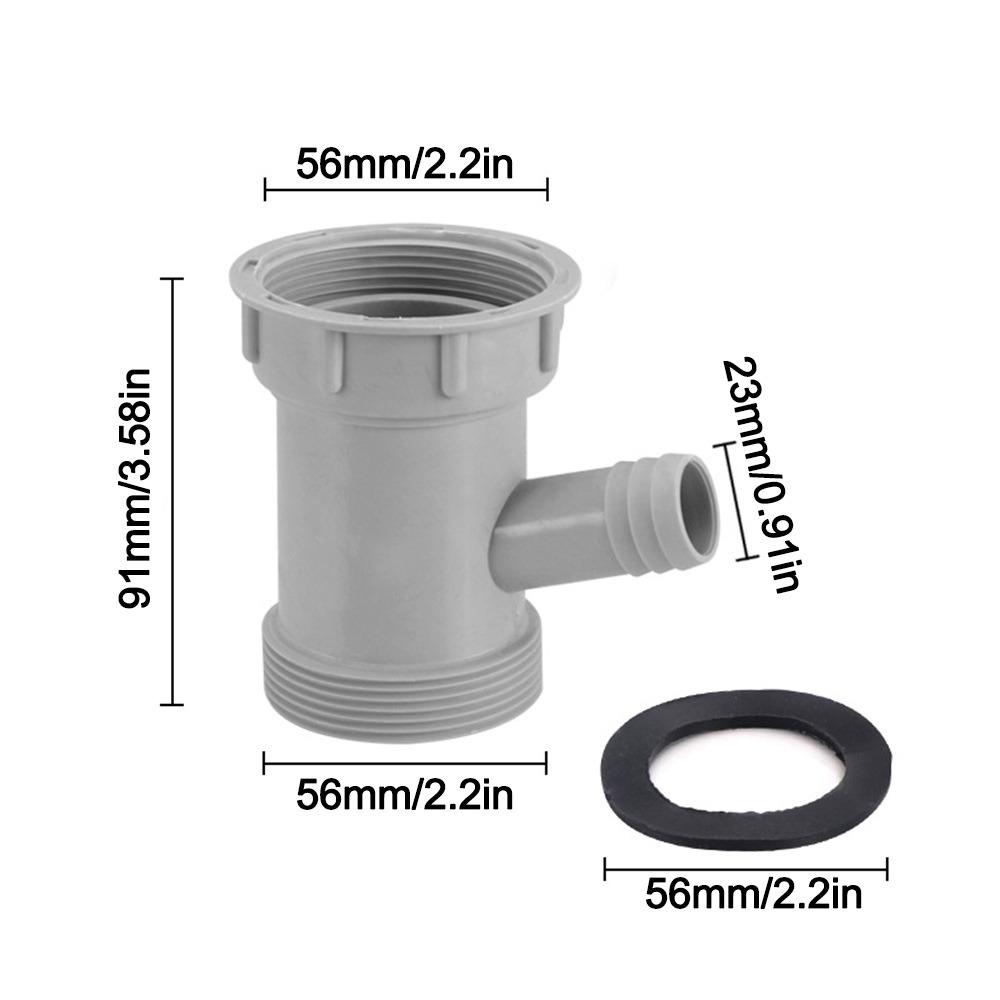Anti Leak Kitchen Sink Drain Connector Threaded Nut Corrosion Resistant Basin Pipe Fitting Sealing Gasket Waste Pipe Adapter