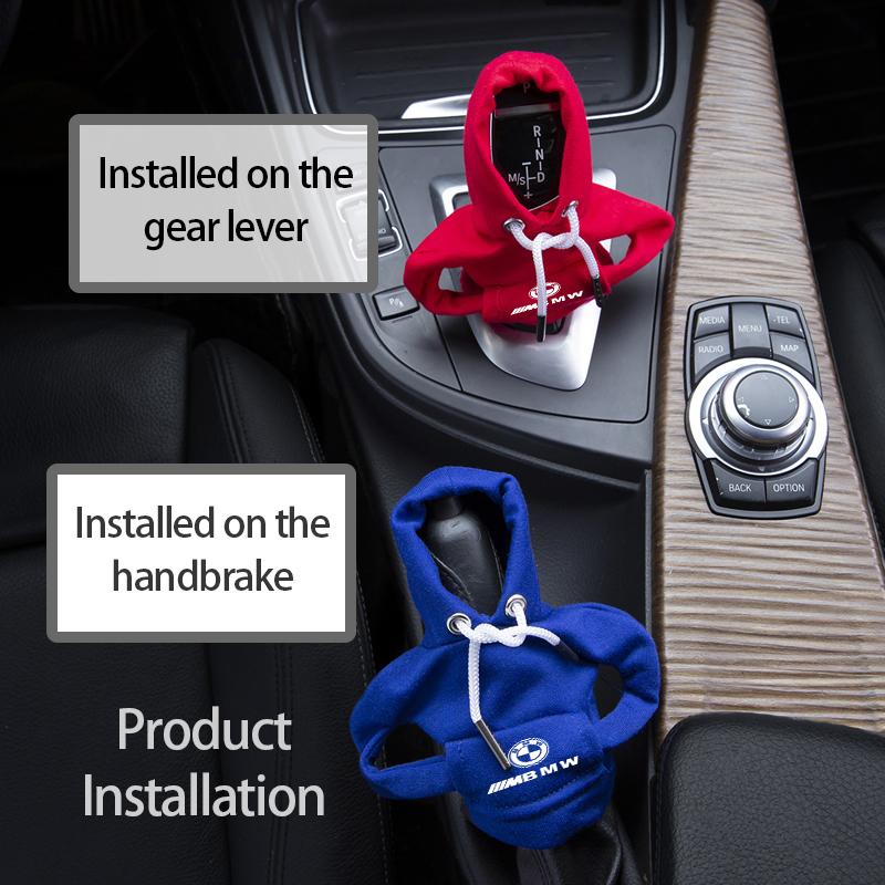 Hoodie Car Gear Shift Knob Cover Gearshift Interior Decor Hoodie For BMW M Performance Alpina M3 M5 M6 X1 X3 X4 X5 G20 QU3