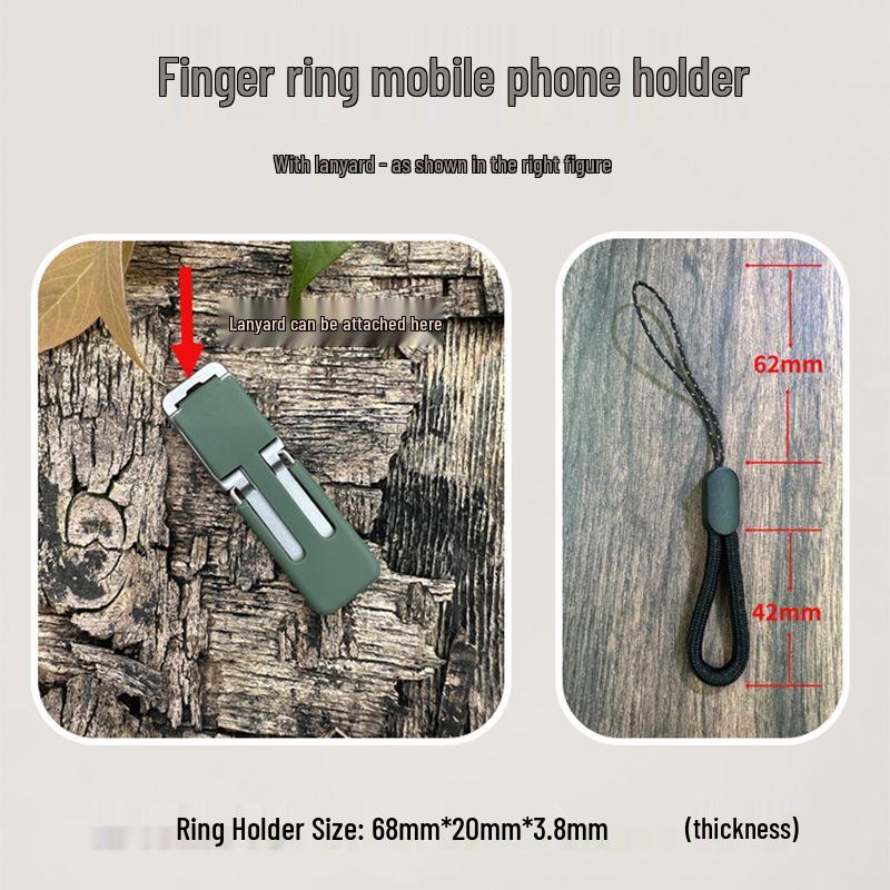 Portable Phone Holder Ring Stand & Back Sticker Case
