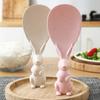 Home Wheat Straw Rice Spoon Can Stand Up Rabbit Rice Shovel Rice Cooker Rice Spoon Creative Non-Stick Rice Cartoon Rice Spoon