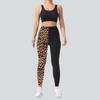 Pocket Style High-Waisted Yoga Pants Women's Leopard Print Fitness High-Stretch Butt-Lifting Sports Leggings