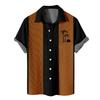Men's Hawaiian Printed Button Short Sleeve Shirts Men's Casual Fashion Short Sleeve Shirts