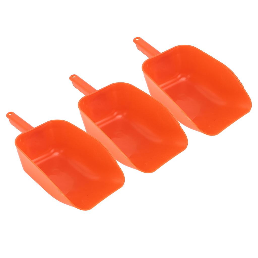 3pcs Plastic Feed Shovel Handheld Feeding Scoop Feed Ladle Portable Feeding Tool for Livestock