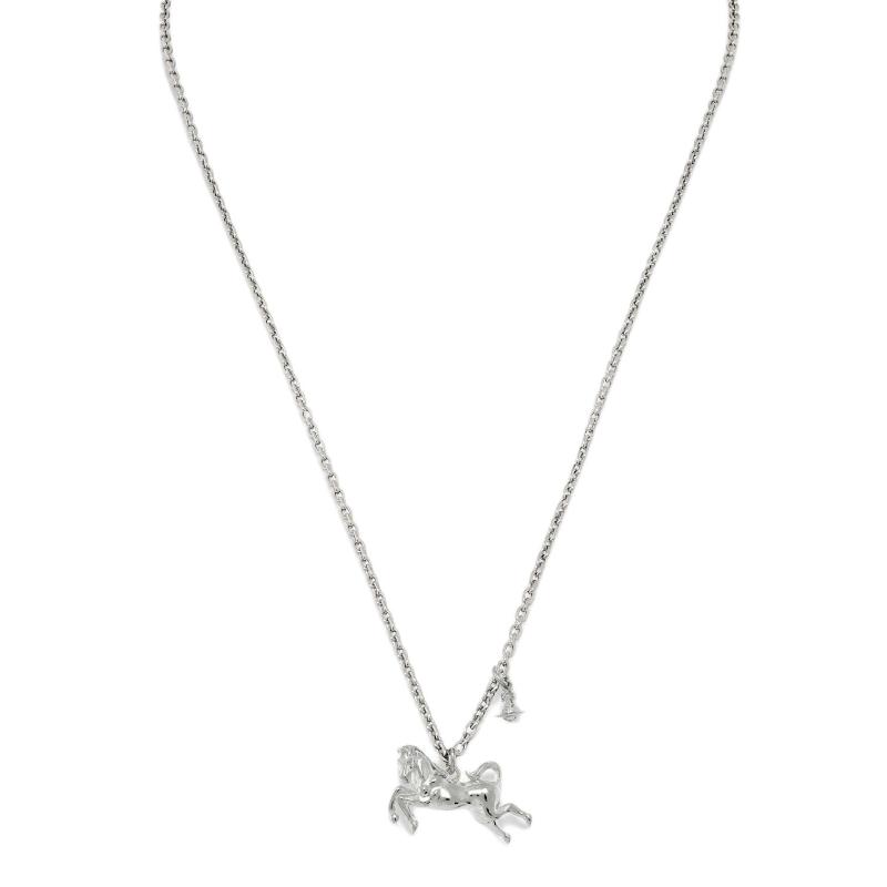 Vivienne Westwood Horse pattern necklace men's silver 630203IE-01P019