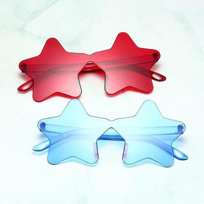 New Trendy Frameless Star and Heart Sunglasses for Parties and Beach