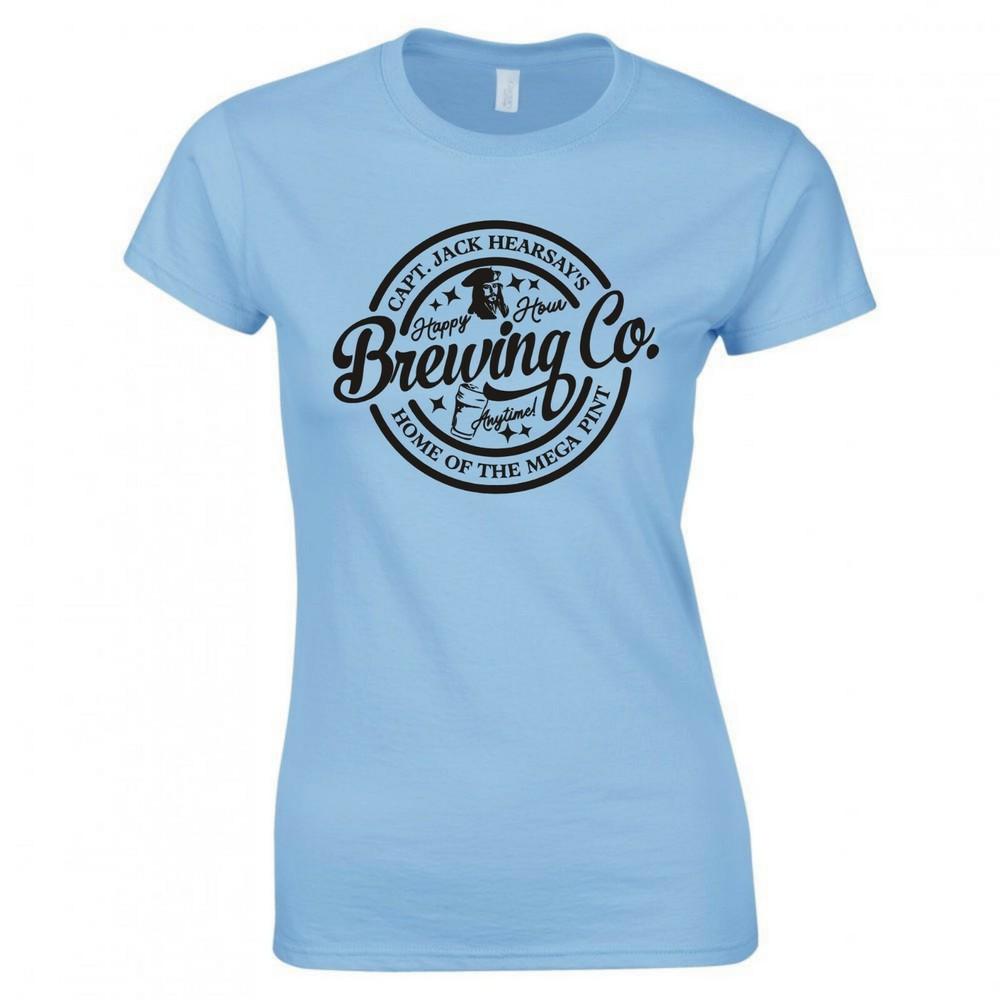 Inspired By Johnny Depp Captain Jack Hearsay Ladies Skinny Fit Tshirt S