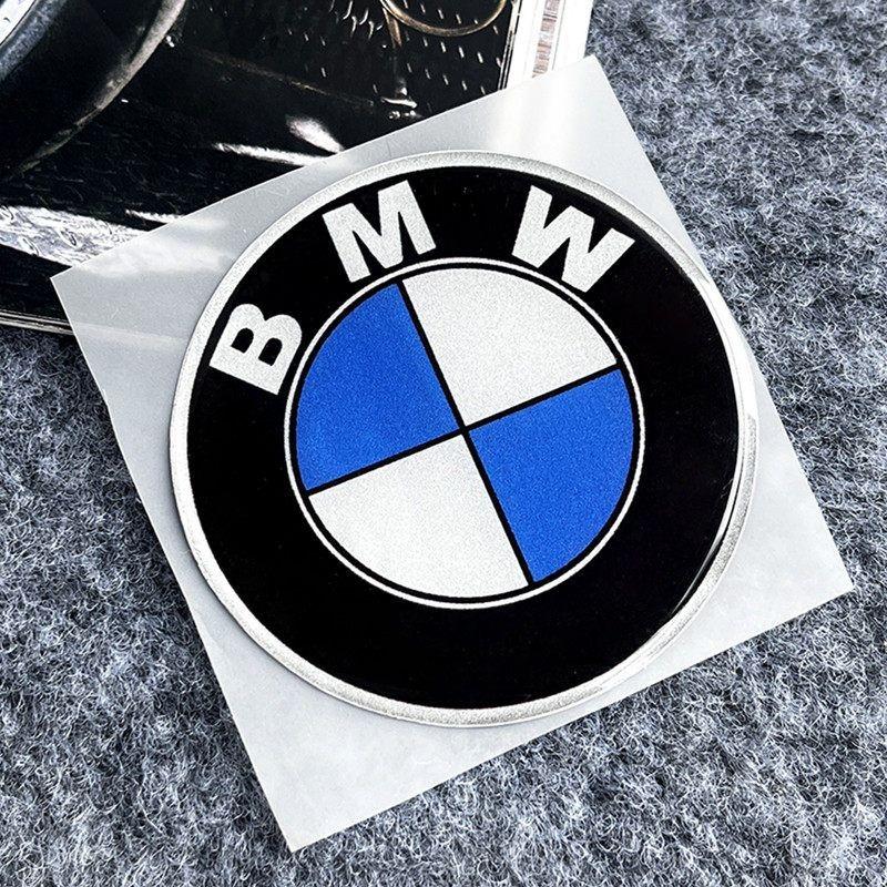 For BMW E842Pcs 25mm 40mm 55mm 60mm Car Remote Key Emblem Sticker Car Wheel Hub Cap Center Sticker For BMW M Power I3 F15 F16 G20 E34 E36