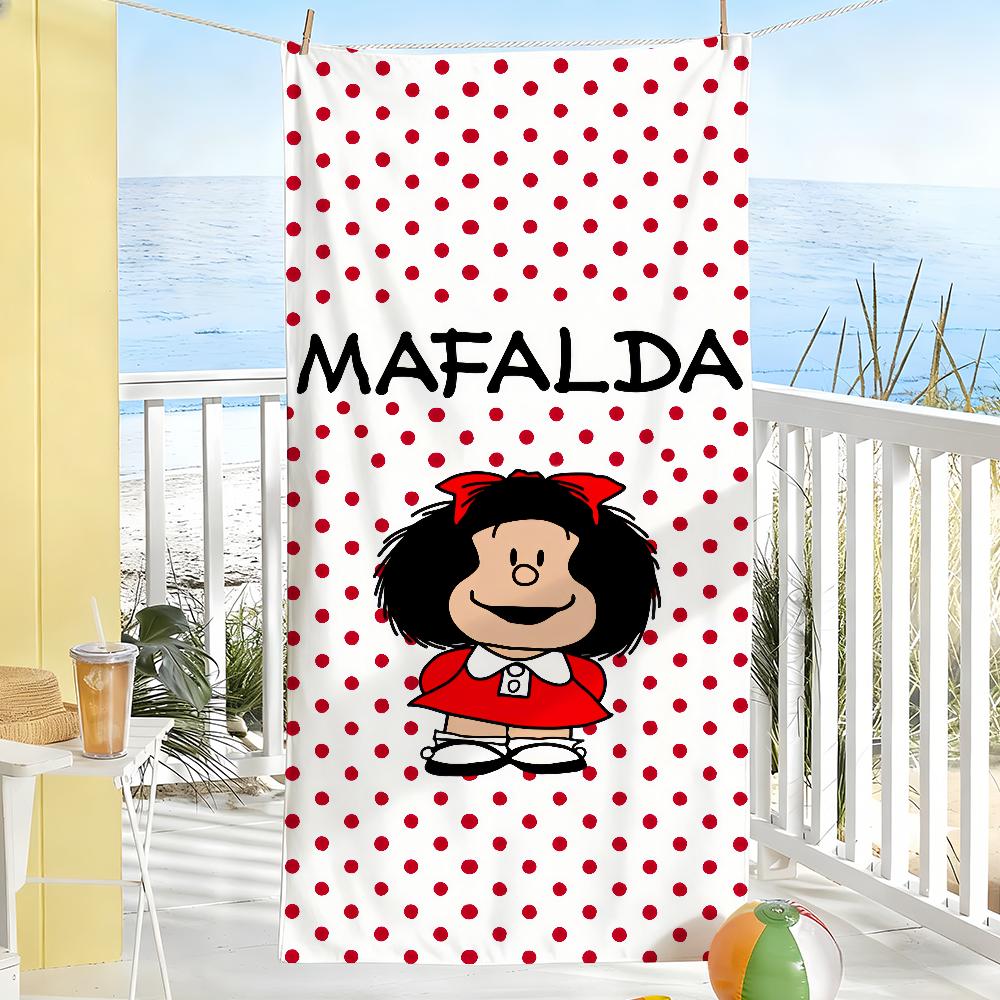 Cute Cartoon M-Mafalda Towel Quick Dry Soft Yoga Swimming Fitness Mountain Climbing Beach