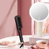 Negative Ion Hair Straightening Brush & Makeup Mirror Set