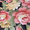 1pc Flower Shelf Liner Black Drawer Cover Paper Self-adhesive Rental House Furniture Decoration DIY Desktop Surface, Retro Self-adhesive Wallpaper