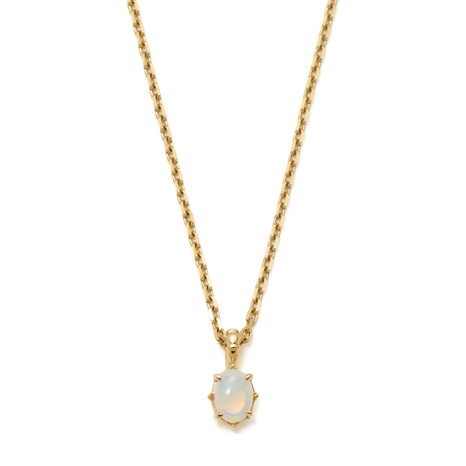 Золотое опаловое ожерелье 3024411604708999 [NOJESS] - белый