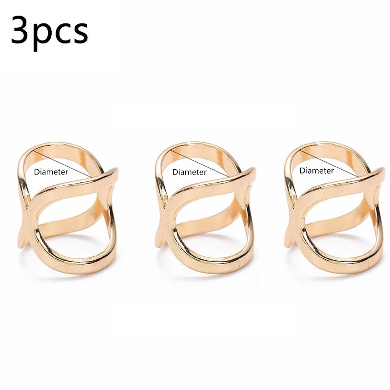 

3pcs Cross Scarf Clip X Shape Metal Brooches For Women Hollow Bow Scarves Buckle Holder Shawls Jewelry Clothing Accessories 2.1cm