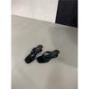 Fashion flip-flops temperament special-shaped and cool slippers new summer new square head medium heel slippers women