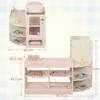 Kids Grocery Store, Children Supermarket Playset with Cash Register, Vending Machine, Display Shelves