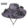 Solar Cooling Hat Sun with Detachable Fan Design, 4 Fans UPF 50+ Bucket Hat, Outdoor Adjustable Fit Built-in Panels And Type-C Charging Hiking Cap