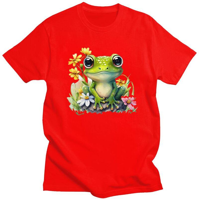 Custom Funny Frog T Shirts for Men 100 Cotton Tees Tshirt ShortSleeve Fashion Tshirt Clothes