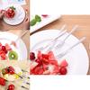 Stylish Stainless Steel West Tableware Fruit Forks Small And Safe For Fruit And Cake Eating
