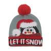 2025 autumn and winter new knitted hat Christmas holiday party LED light Christmas hat