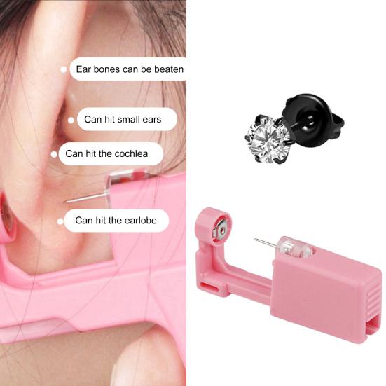 Disposable Good Looking Ear Piercer Stainless Steel Painless Sturdy Ear Piercing Device Body Piercing Jewelry