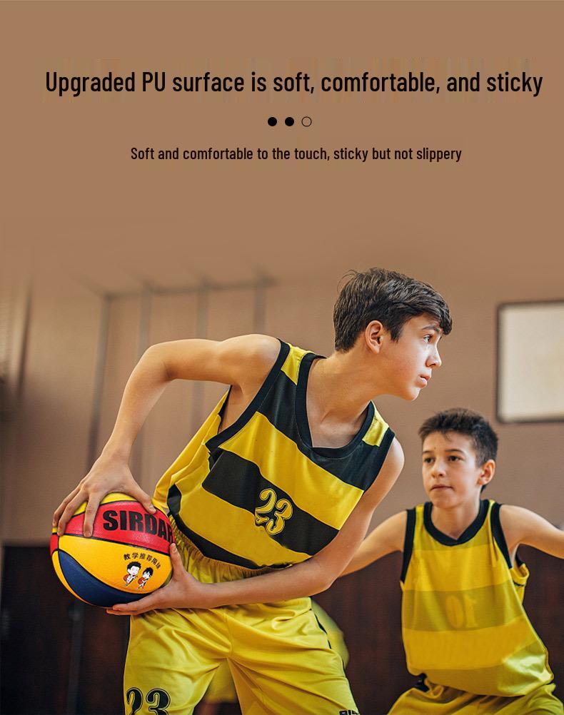 Durable PU Basketball for Kids, Schools, & Training - Sizes 4, 5, & 7