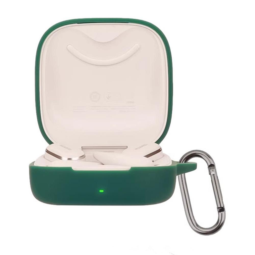 Pro Huawei FreeArc Silikonové pouzdro Ochranný kryt na bezdrátová sluchátka s přezkou proti ztrátě