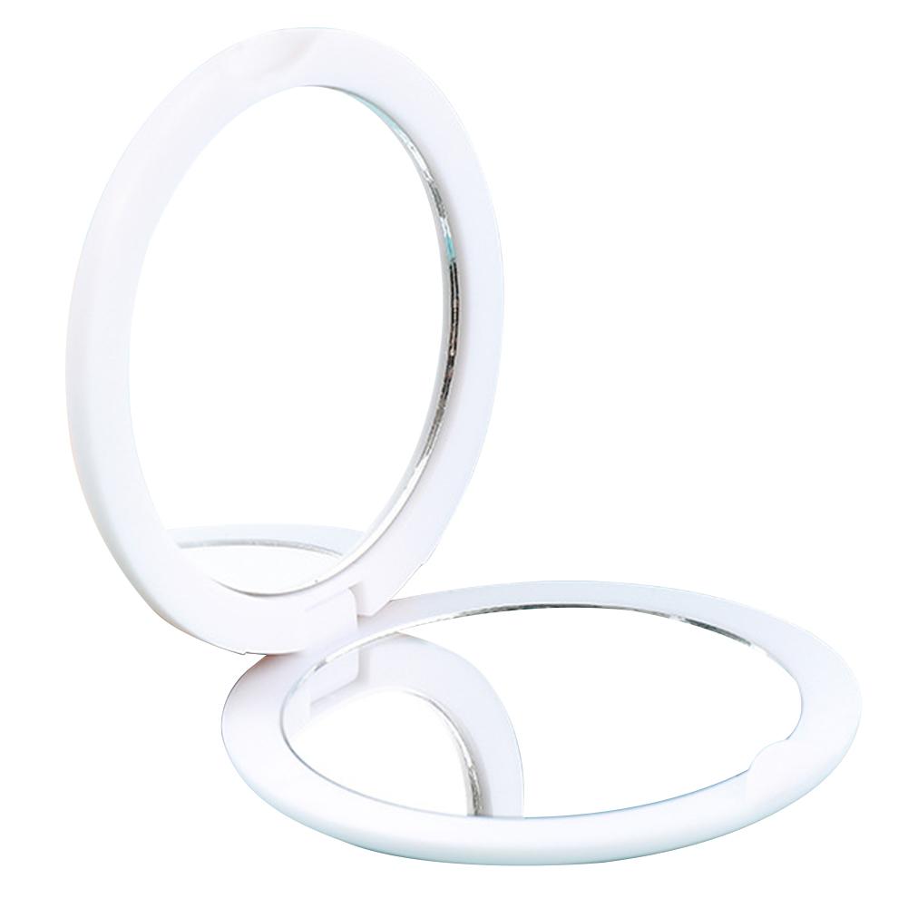 Double-Sided Pocket Mirror Round Folding Small Mirror Oval Travel Makeup Mirror Portable for Handbag Purse Pocket