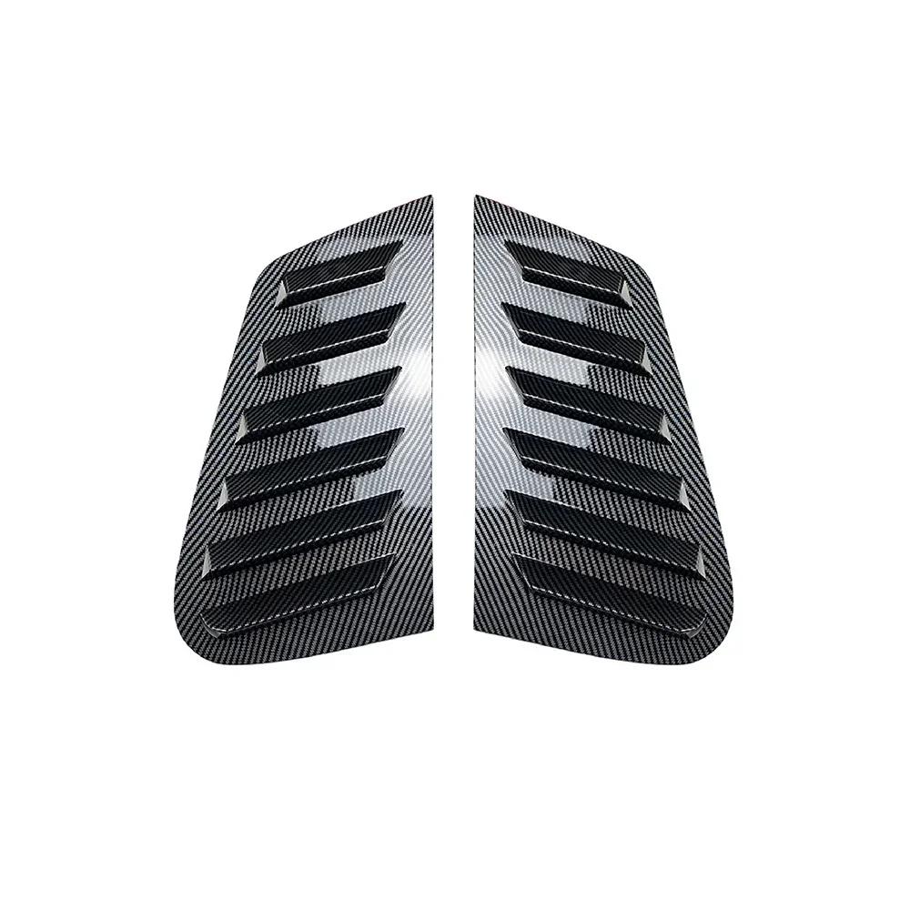 For Volkswagen VW Polo 5-Door Hatchback MK4 9N 2002-2008 ABS Plastic Rear Window Louver Scoop Cover Side Vent Trim Car Adhesive