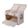 Outdoor Storage Box 2 Tier Large Capacity Foldable Stackable Water Proof Dust Proof Camping Storage Bin for Picnic