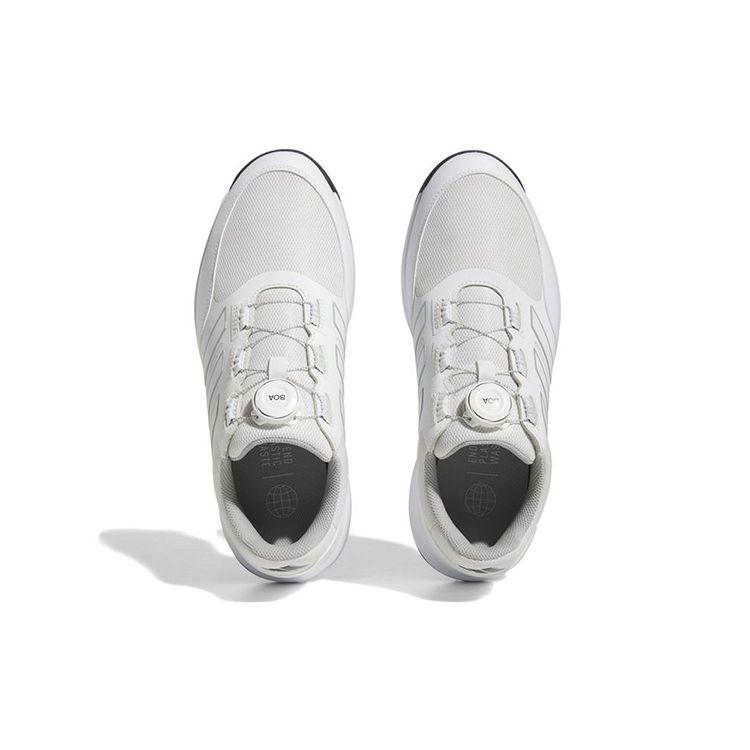 Adidas Tech Response Boa Slip Resistant Durable Lightweight Low Top Golf Shoes Men Sneakers White Silver HQ1210