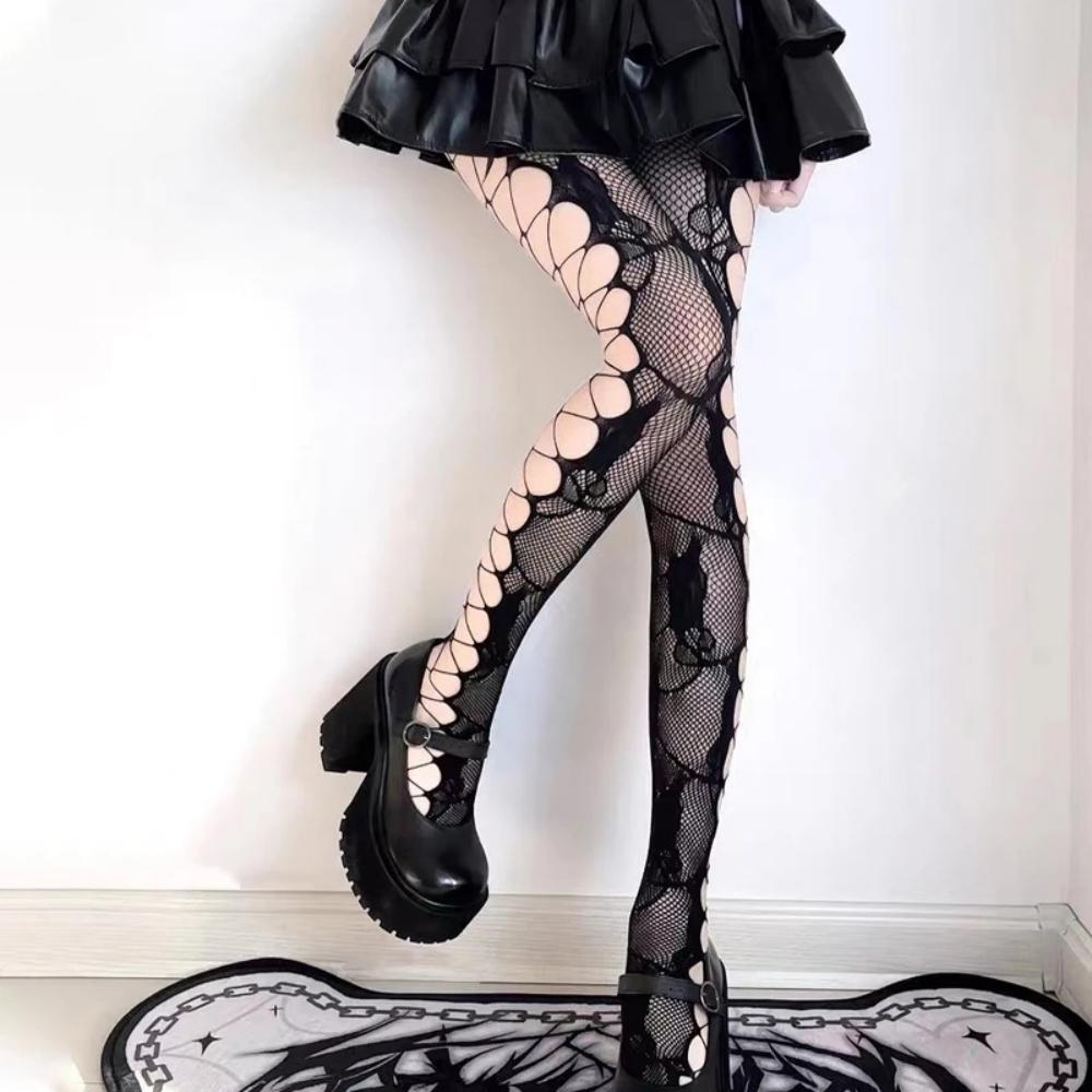 Women S Fishnet Stockings Patterned High Waist Tights Sexy Hollow Fishnet Pantyhose Women Sexy Jacquard Weave Seamless Pantyhose