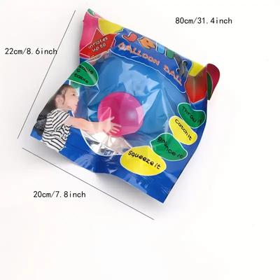1Pc Durable Rubber Transparent Bubble Ball for Youngsters - Large Inflatable Play Ball for Outdoor Fun Packaging Inflatable Toys