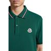 Moncler Comfortable Loose Fit Logo Pattern Polo Shirt Men Tops Olive-Green J10918A0002189A16875