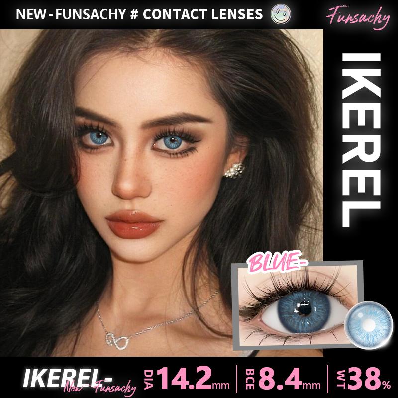 FUNSACHY 1 para gorąco sprzedających się soczewek kontaktowych kolorowych brązowych soczewek do oczu szarych pięknych źrenic niebieski kolor makijaż oczu kosmetyczne roczne