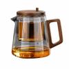 Creative Tea Separation Glass Teapot 650ML One-button Filtering Teapot  Drinkware