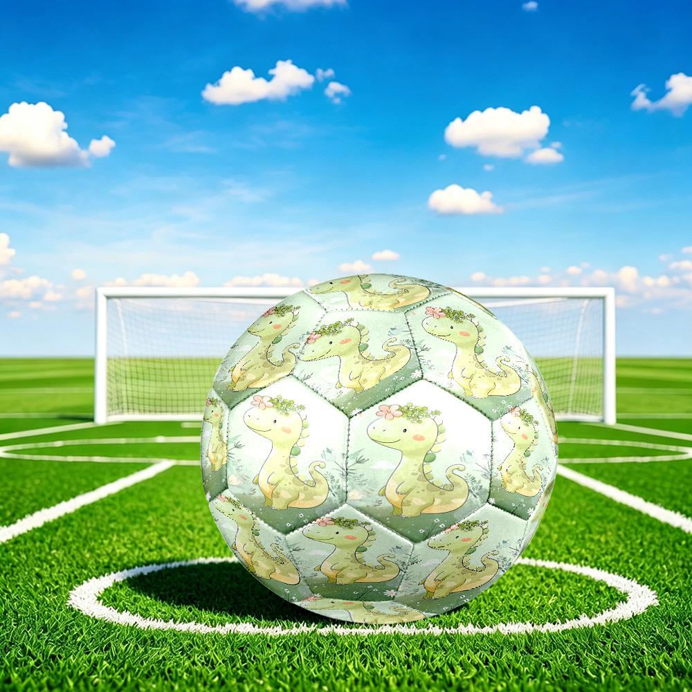 1pc Dinosaur Garden Size 5 Soccer Ball Professional Match Training Football Indoor &Outdoor Sports Ball Lightweight Durable C65157