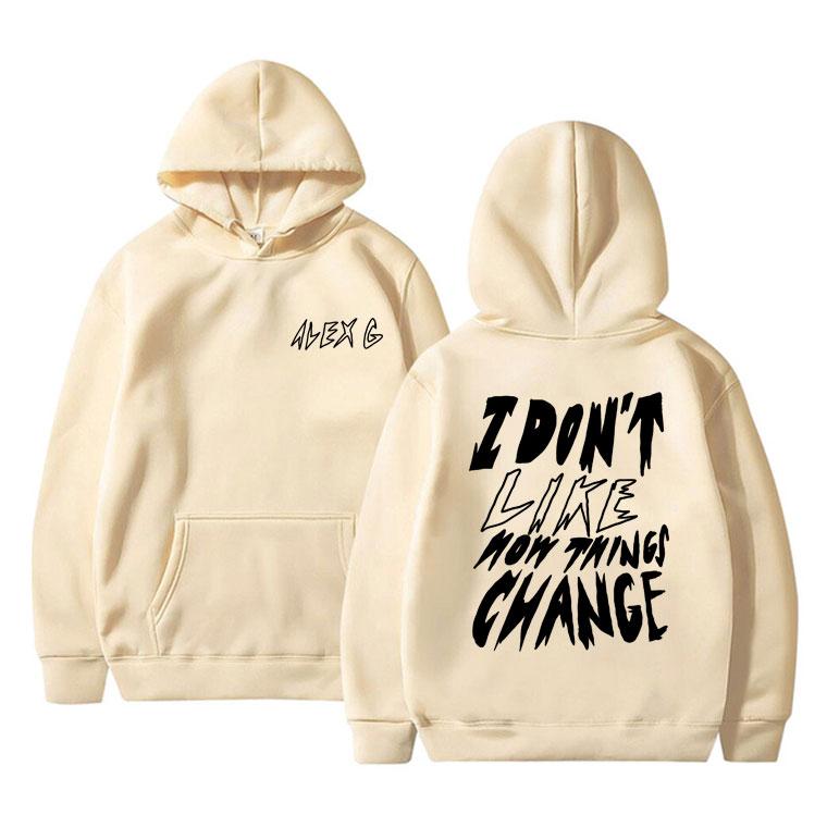 Singer Alex G Trick Change Print Hoodie Men Women Popular Vintage Fashion Hooded Tracksuit Male Casual Fleece Cotton Hoodies